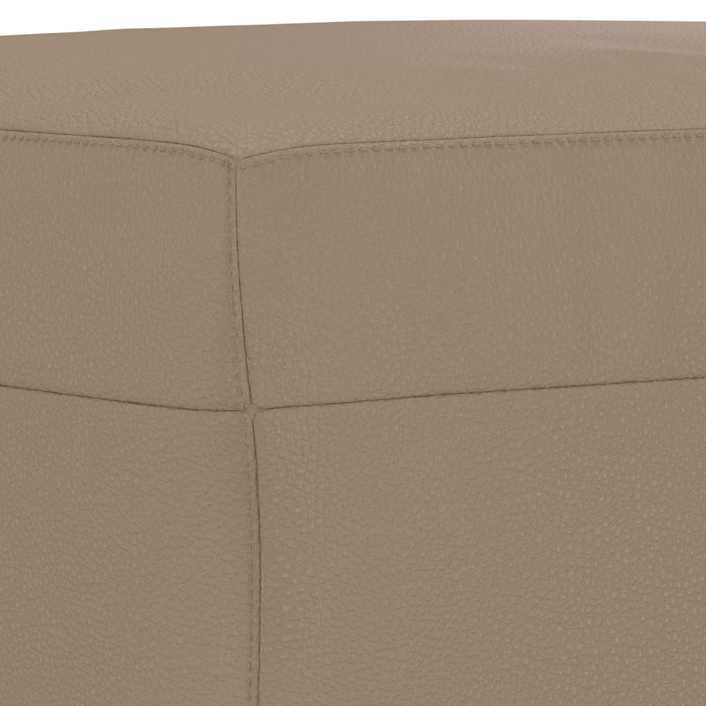 Ensemble de canapés 3 pcs avec coussins cappuccino similicuir - XIOS