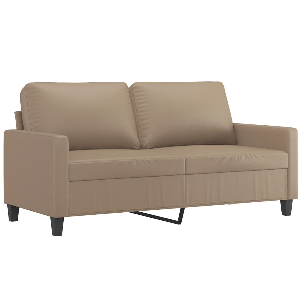Ensemble de canapés 2 pcs avec coussins Cappuccino Similicuir - XIOS