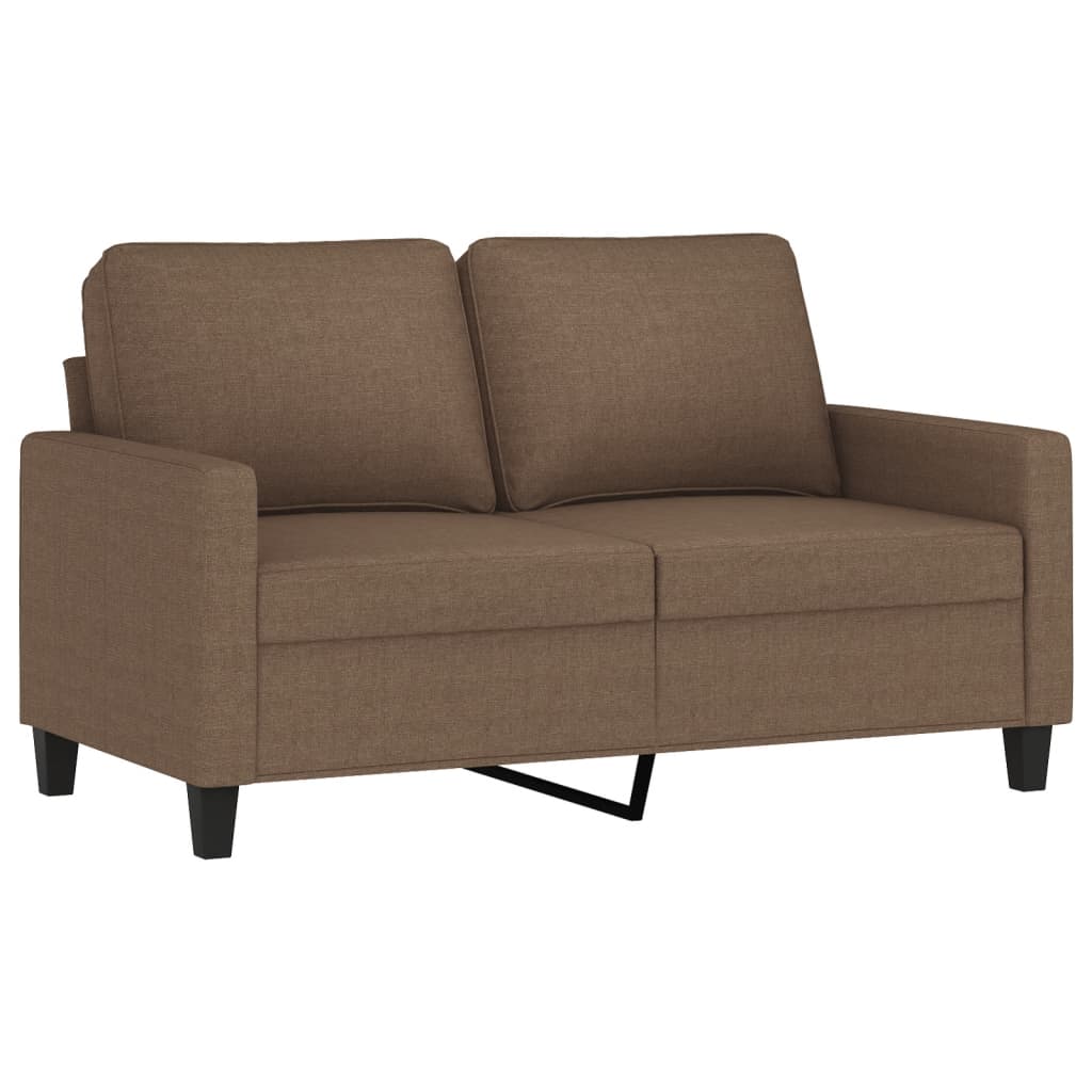 Ensemble de canapés 3 pcs avec coussins Marron Tissu - XIOS