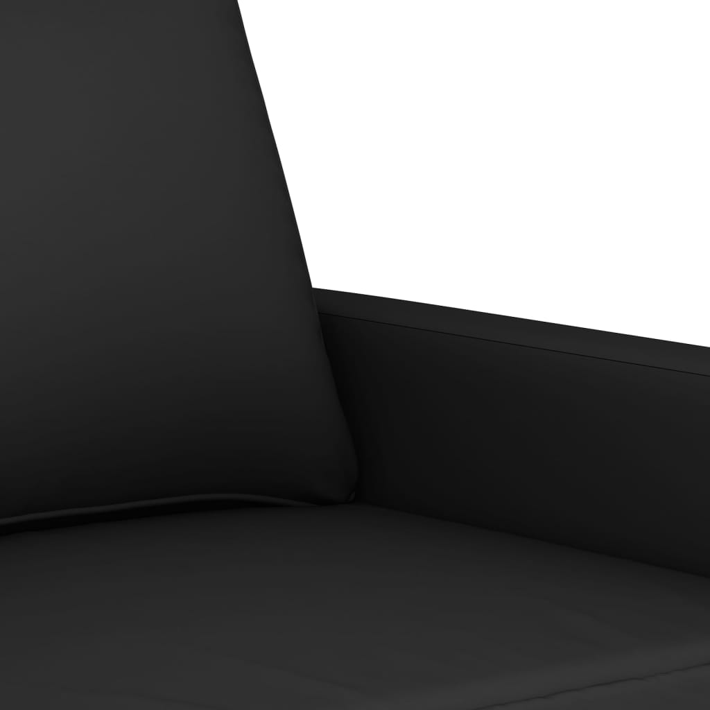 Ensemble de canapés 3 pcs avec coussins Noir Velours - XIOS