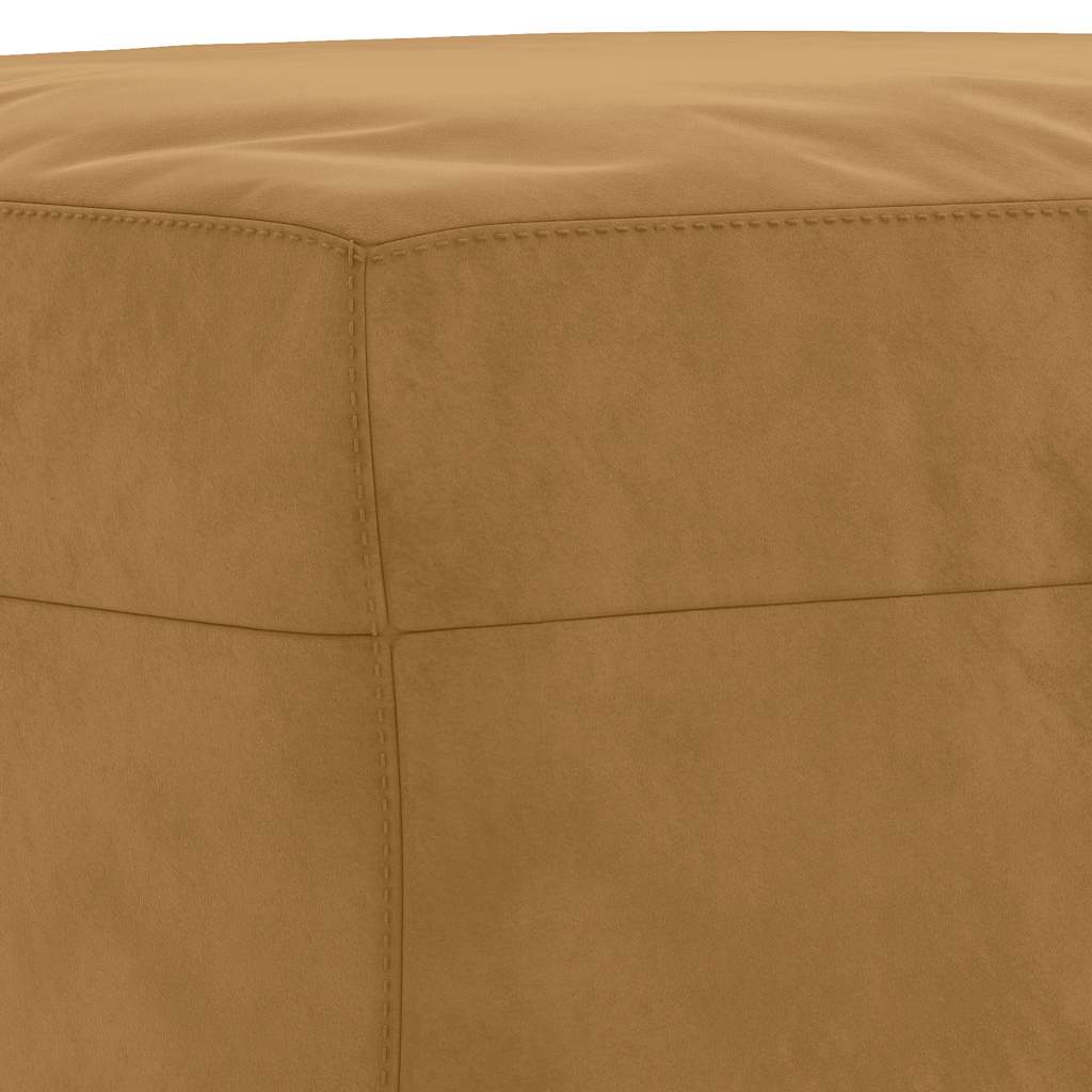 Ensemble de canapés 3 pcs avec coussins Marron Velours - XIOS