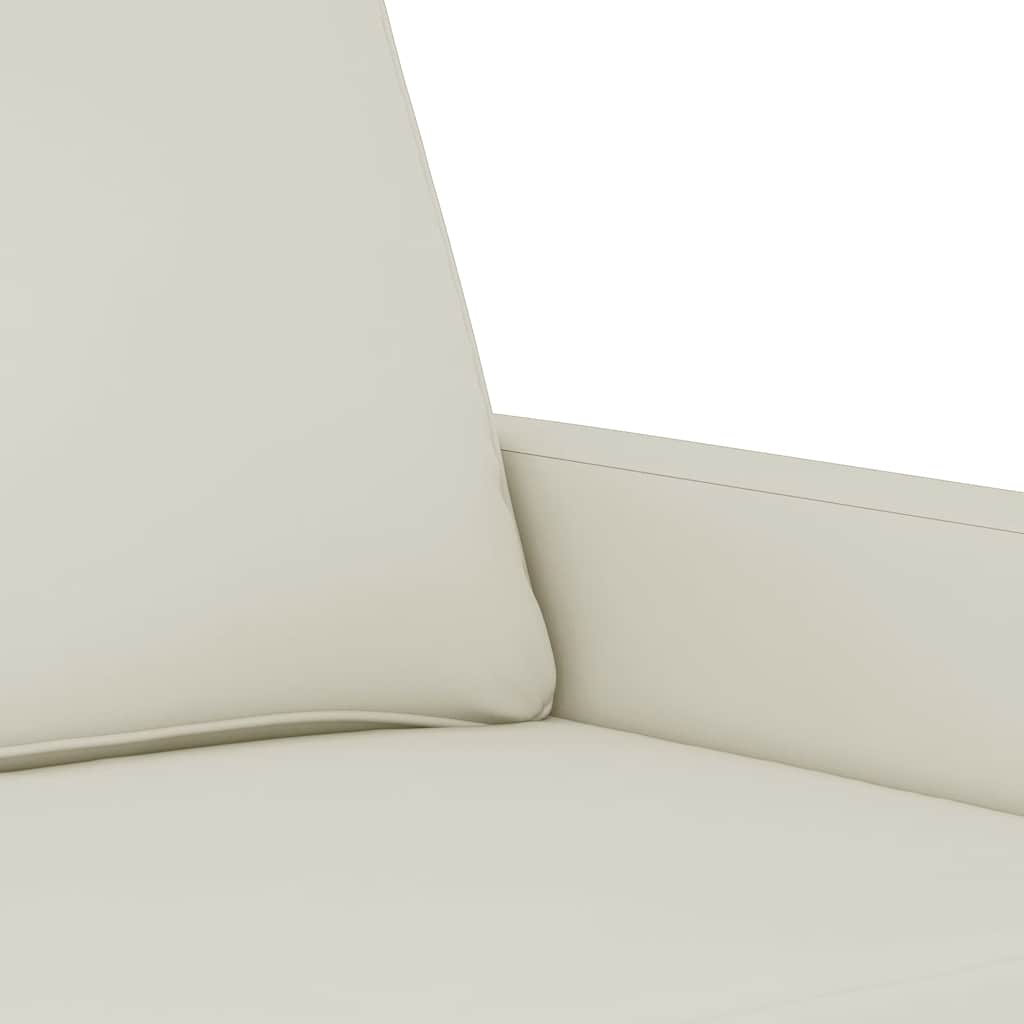 Ensemble de canapés 3 pcs avec coussins Crème Velours - XIOS