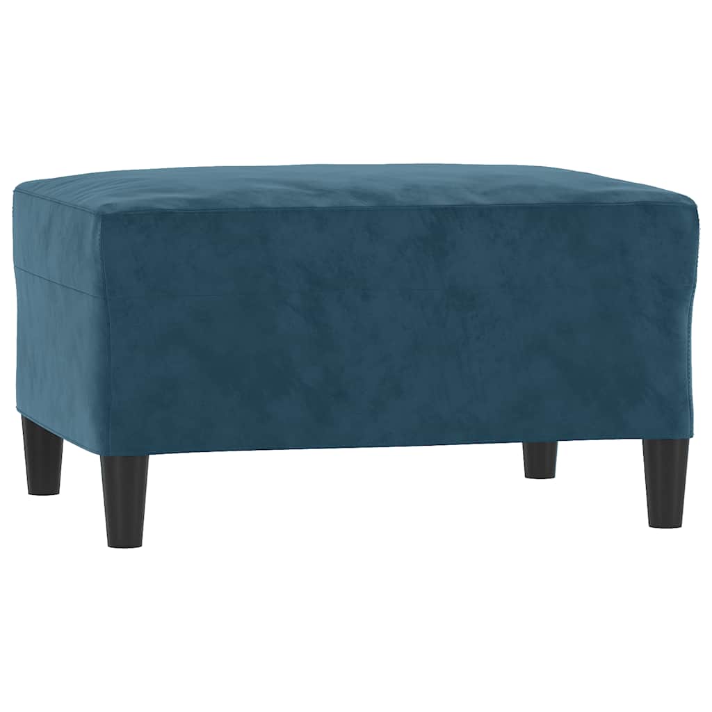 Ensemble de canapés 3 pcs avec coussins Bleu Velours - XIOS