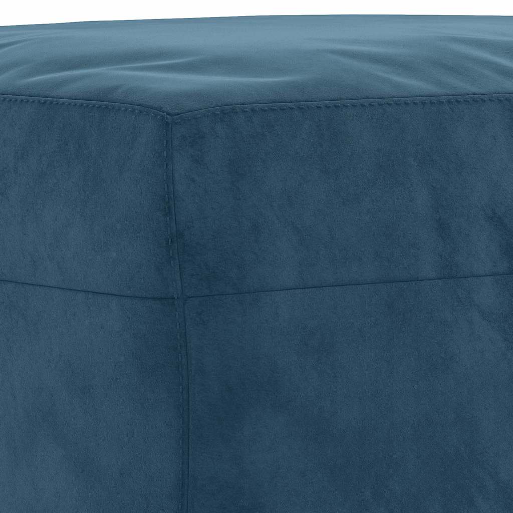 Ensemble de canapés 3 pcs avec coussins Bleu Velours - XIOS