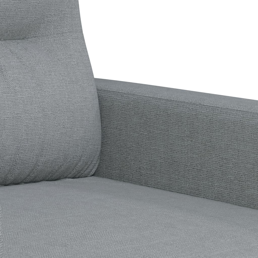 Ensemble de canapés 3 pcs avec coussins Gris clair Tissu - XIOS