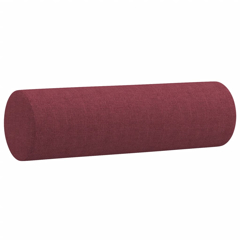 Ensemble de canapés 3 pcs avec coussins rouge bordeaux tissu - XIOS