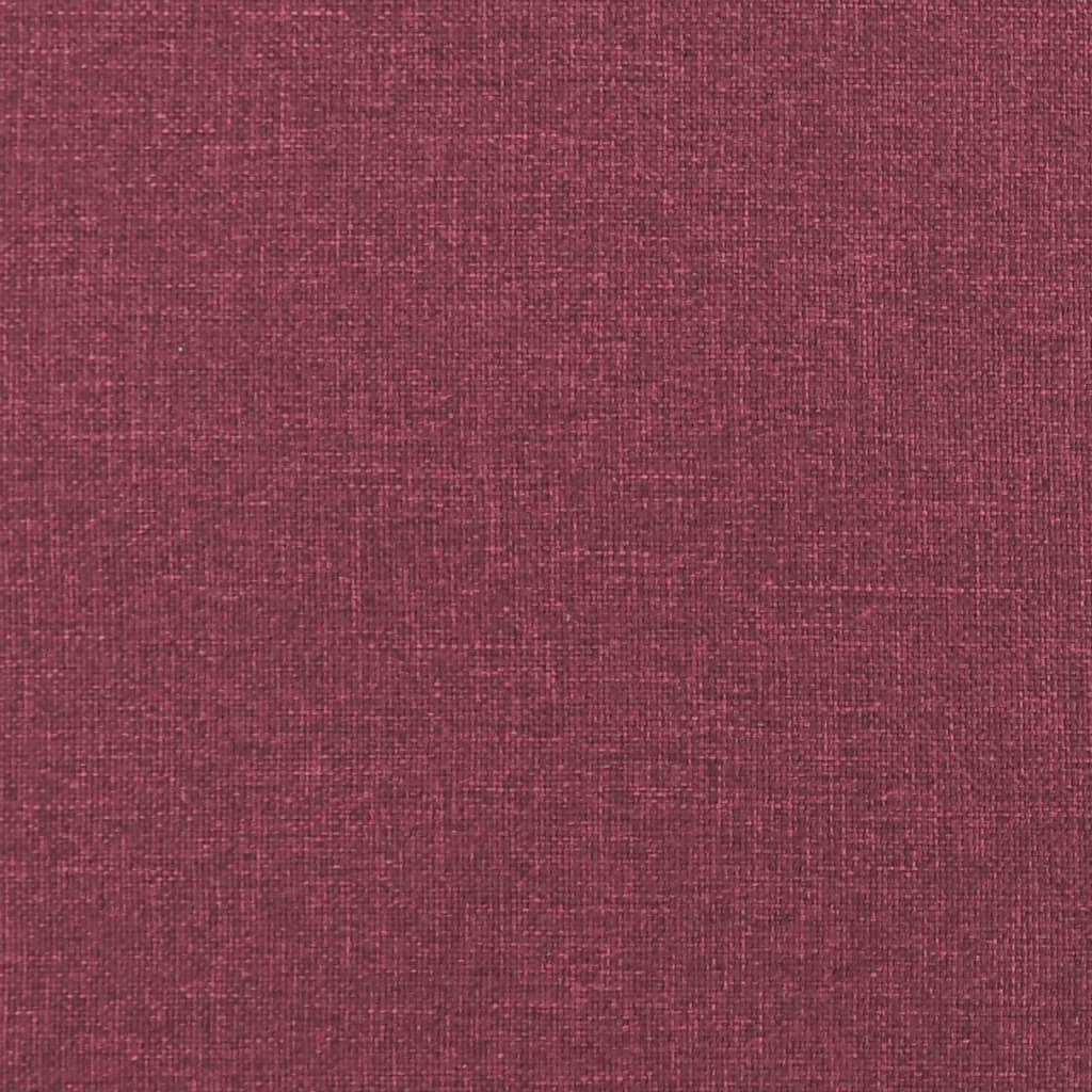 Ensemble de canapés 2 pcs avec coussins Rouge bordeaux Tissu - XIOS