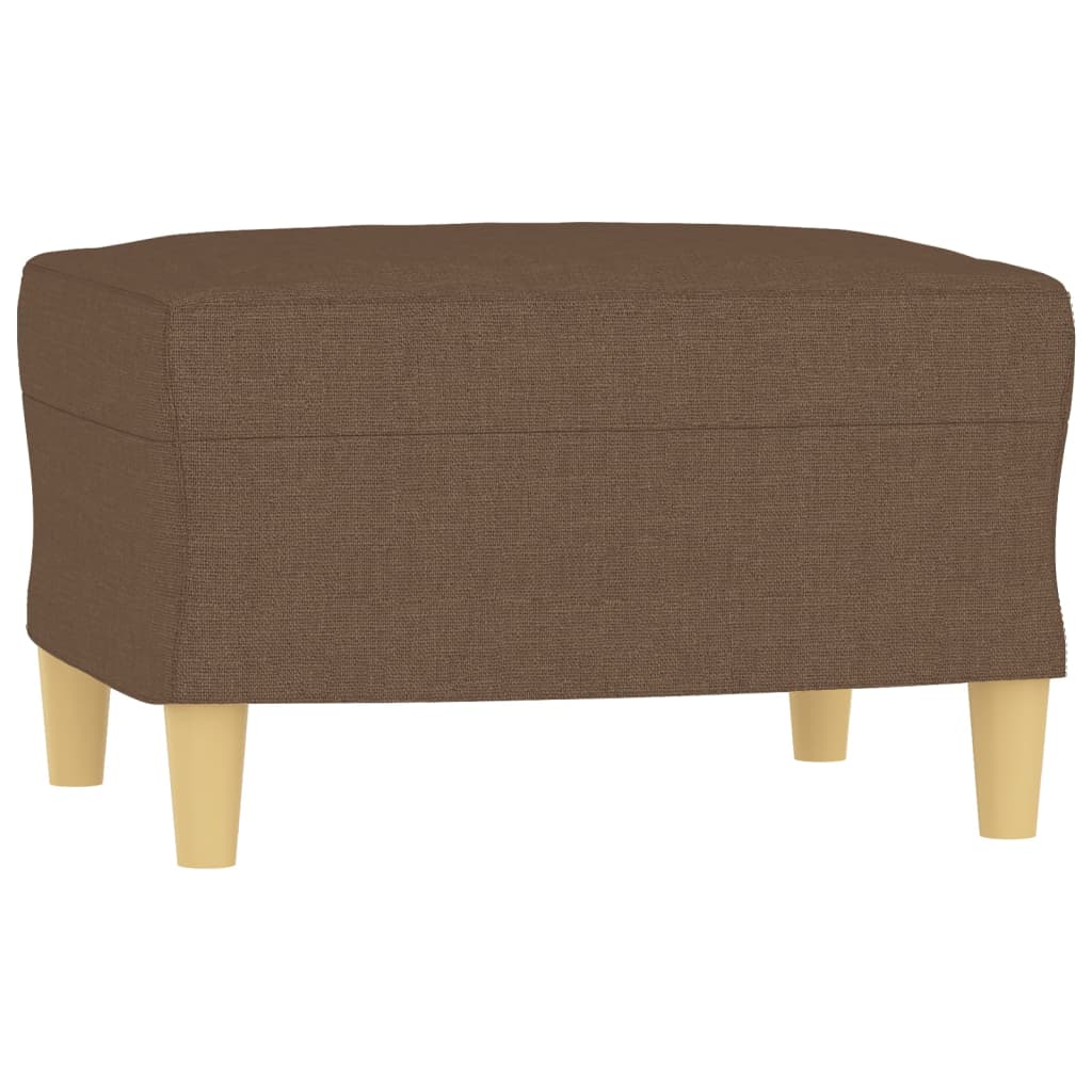 Ensemble de canapés 3 pcs avec coussins Marron Tissu - XIOS