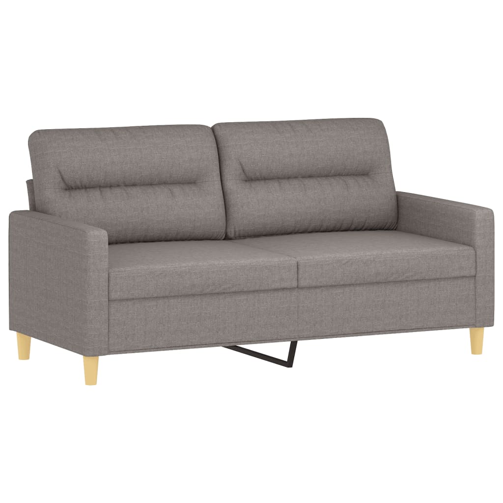 Ensemble de canapés 3 pcs avec coussins Taupe Tissu - XIOS