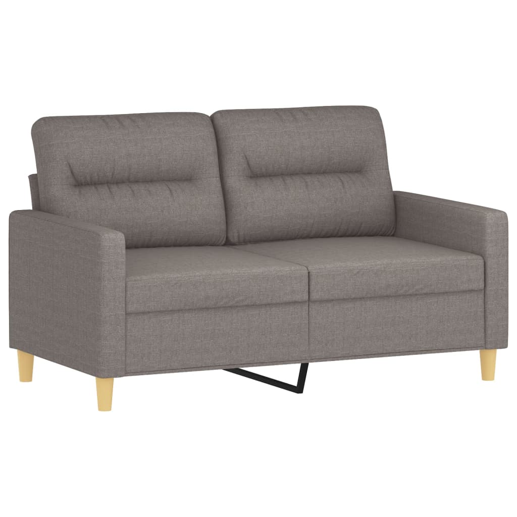 Ensemble de canapés 3 pcs avec coussins taupe tissu - XIOS