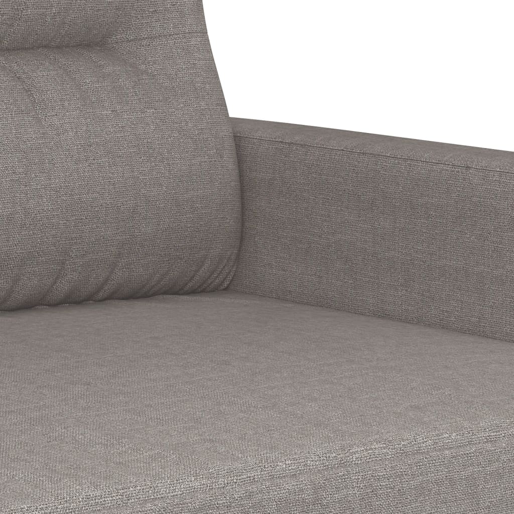 Ensemble de canapés 3 pcs avec coussins taupe tissu - XIOS
