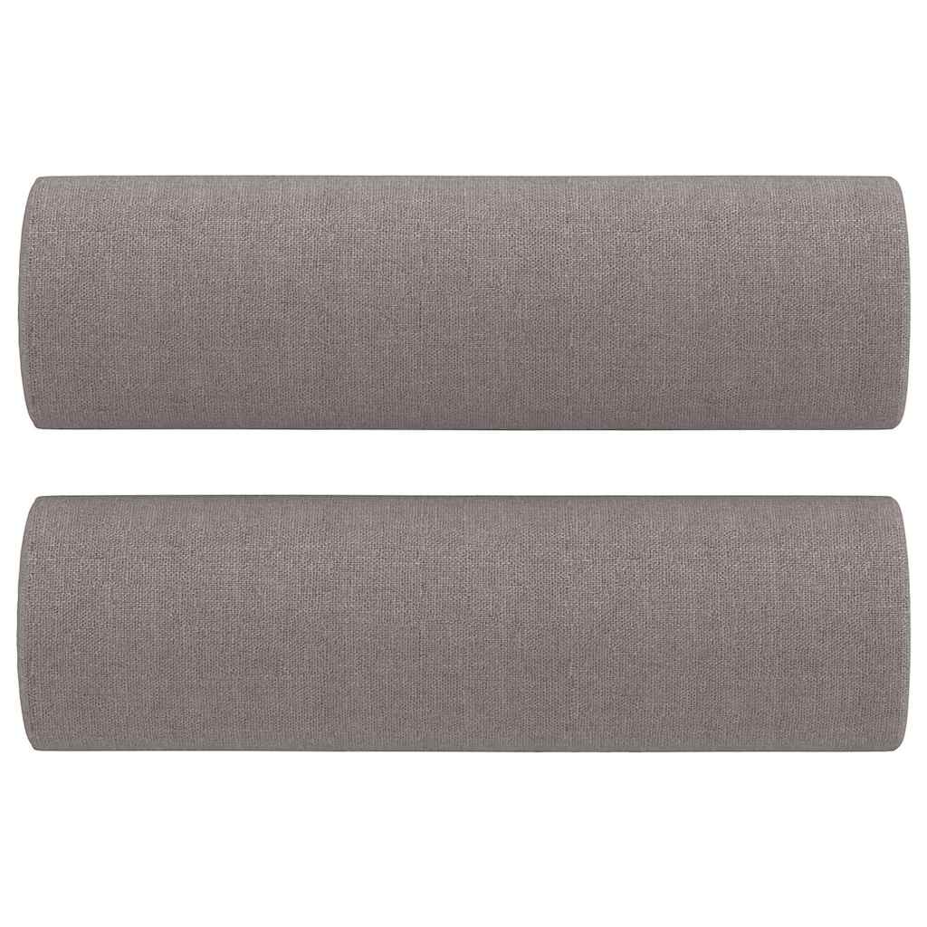 Ensemble de canapés 3 pcs avec coussins taupe tissu - XIOS