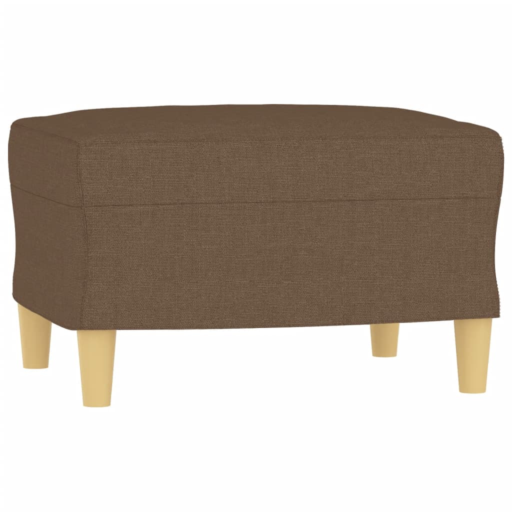 Ensemble de canapés 3 pcs avec coussins Marron Tissu - XIOS