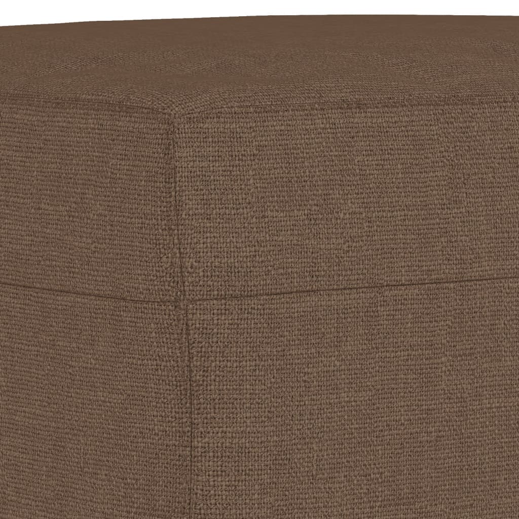 Ensemble de canapés 3 pcs avec coussins Marron Tissu - XIOS