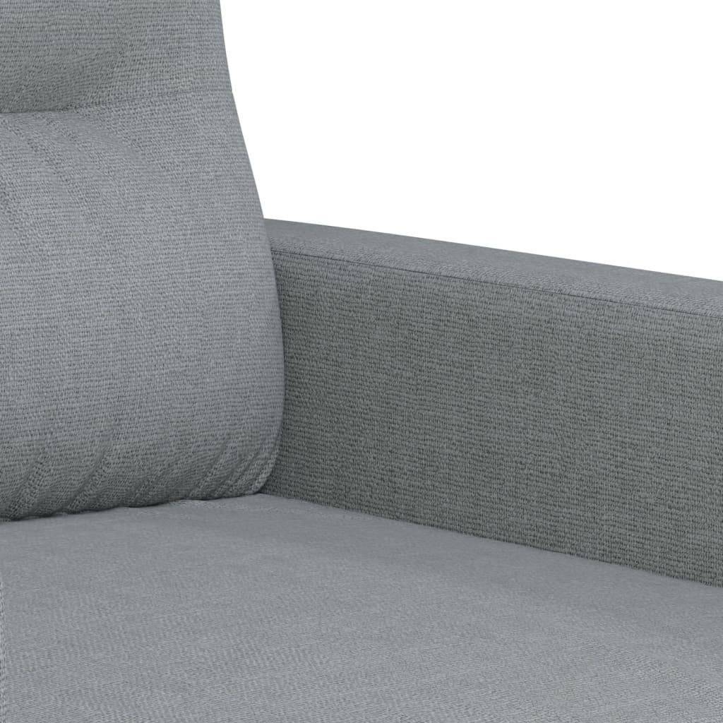 Ensemble de canapés 2 pcs coussins gris clair tissu - XIOS