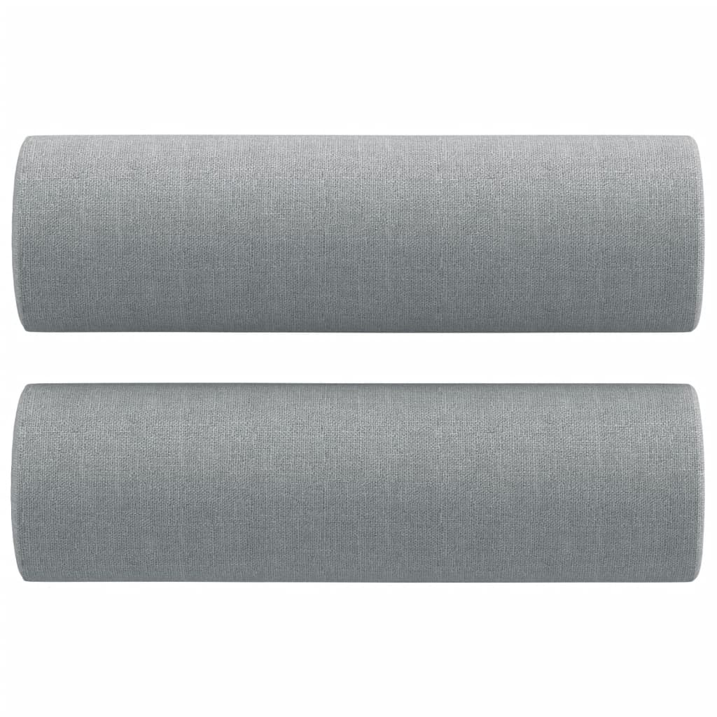 Ensemble de canapés 2 pcs coussins gris clair tissu - XIOS