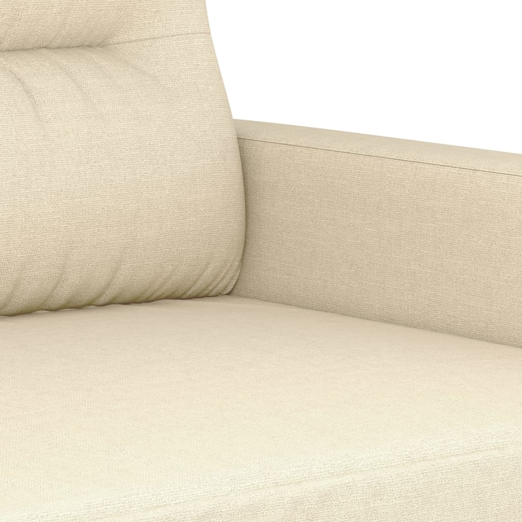 Ensemble de canapés 2 pcs avec coussins crème tissu - XIOS