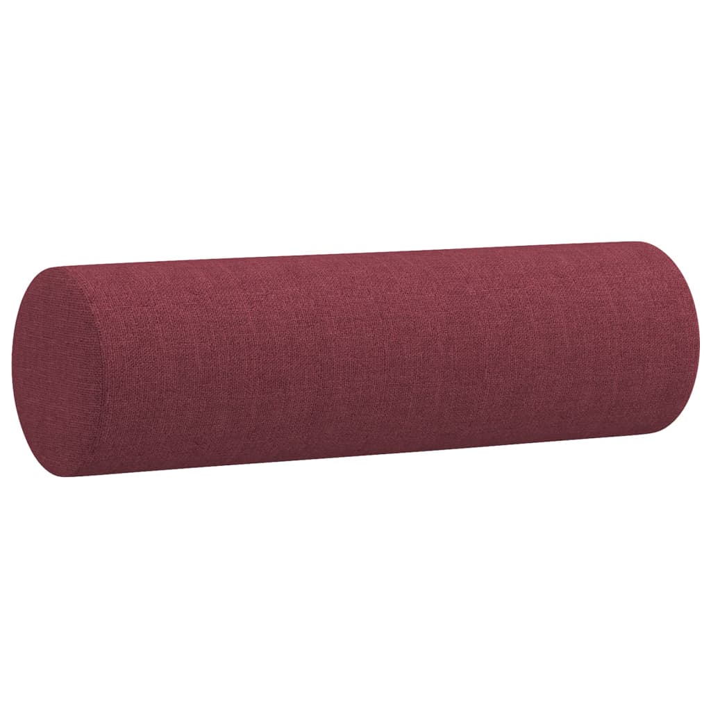 Ensemble de canapés 3 pcs avec coussins rouge bordeaux tissu - XIOS