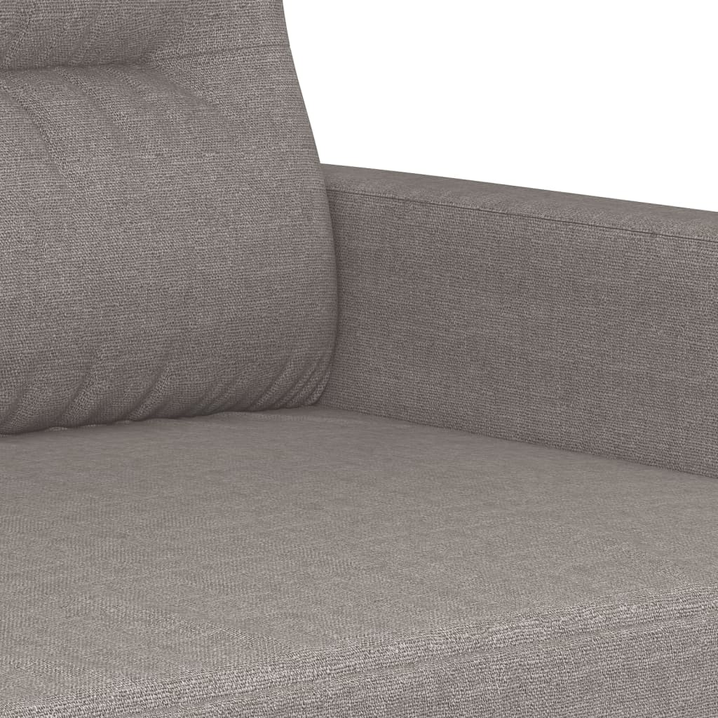 Ensemble de canapés 3 pcs avec coussins taupe tissu - XIOS