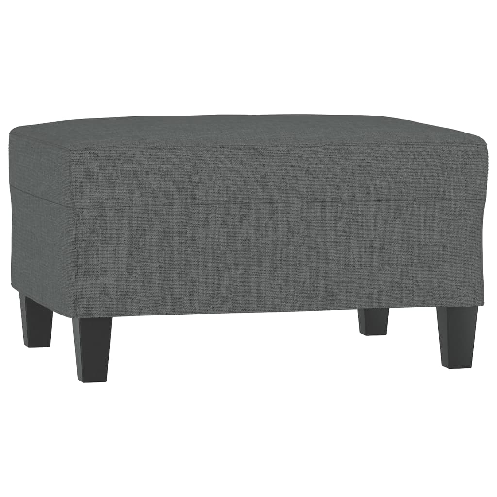 Ensemble de canapés 4 pcs coussins gris foncé tissu