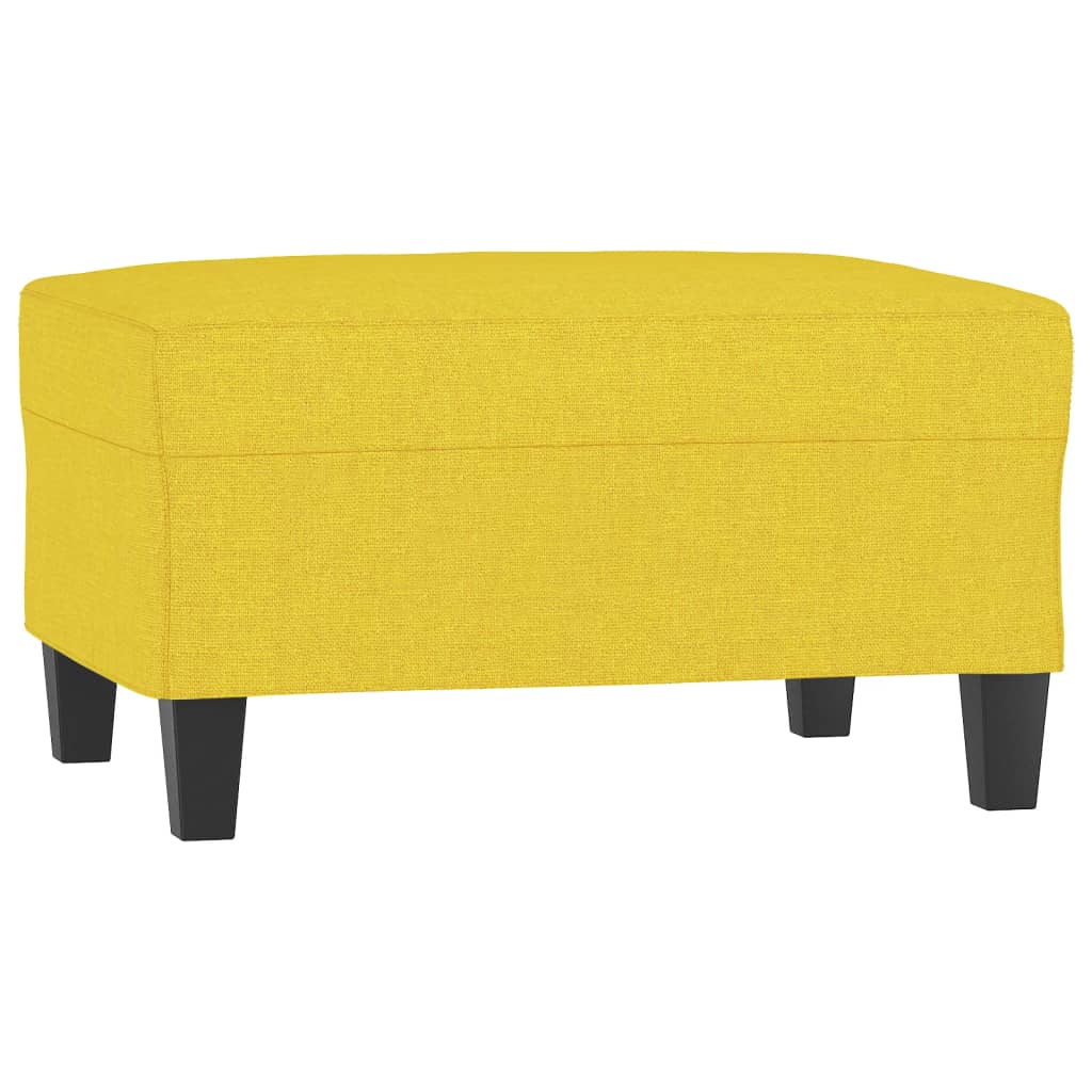 Ensemble de canapés 4 pcs avec coussins jaune clair tissu - XIOS