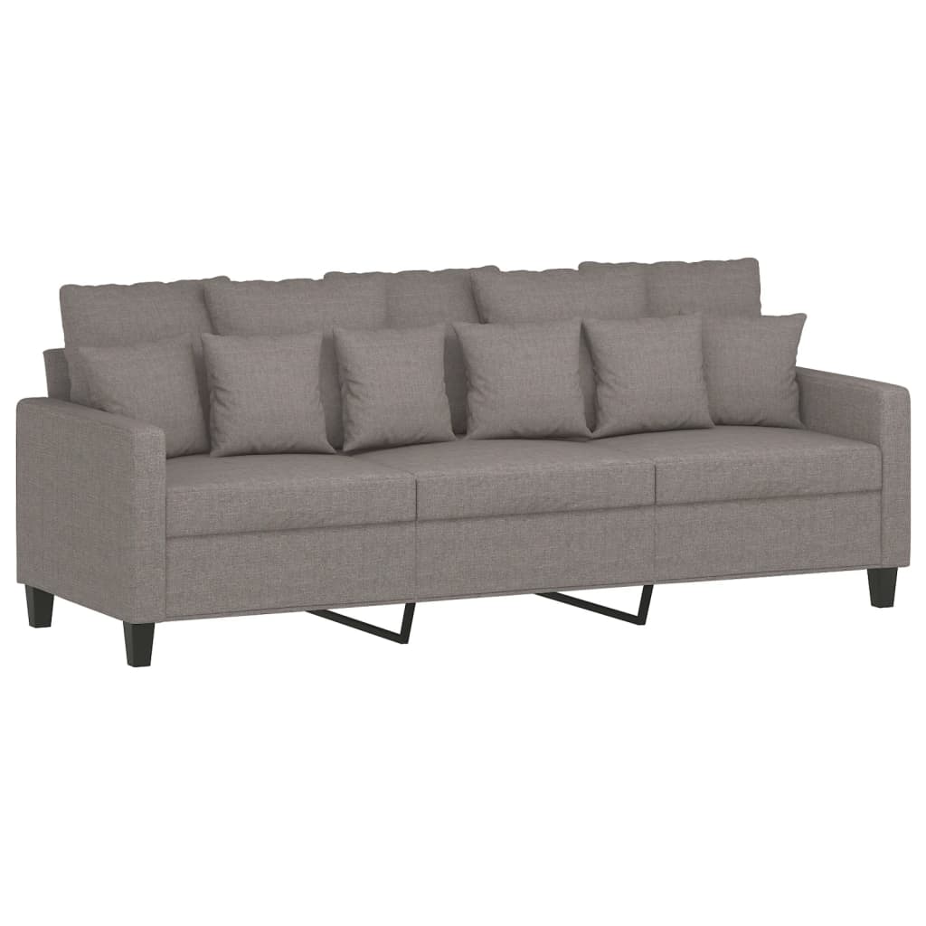 Ensemble de canapés 2 pcs avec coussins Taupe Tissu - XIOS