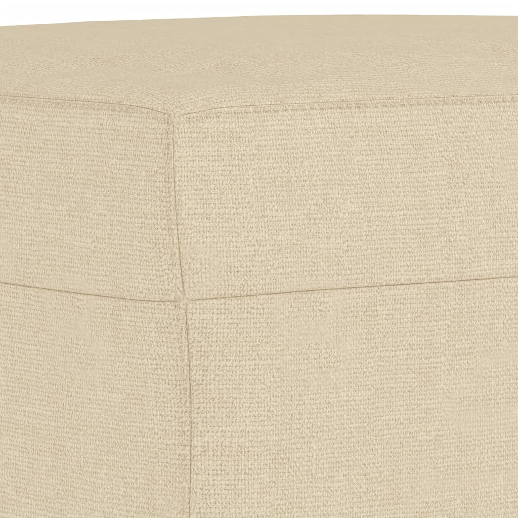 Ensemble de canapés 3 pcs avec coussins Crème Tissu - XIOS