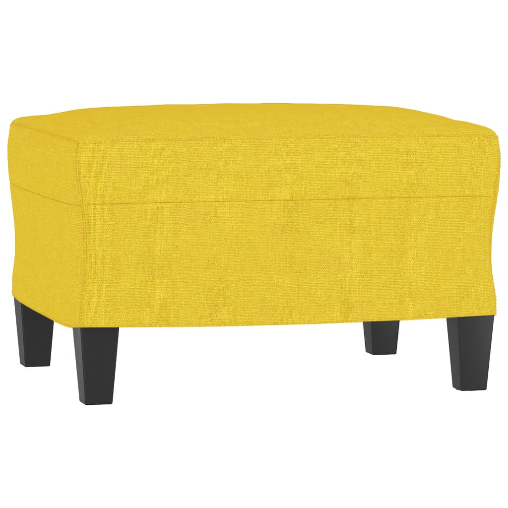 Ensemble de canapés 3 pcs avec coussins Jaune clair Tissu - XIOS