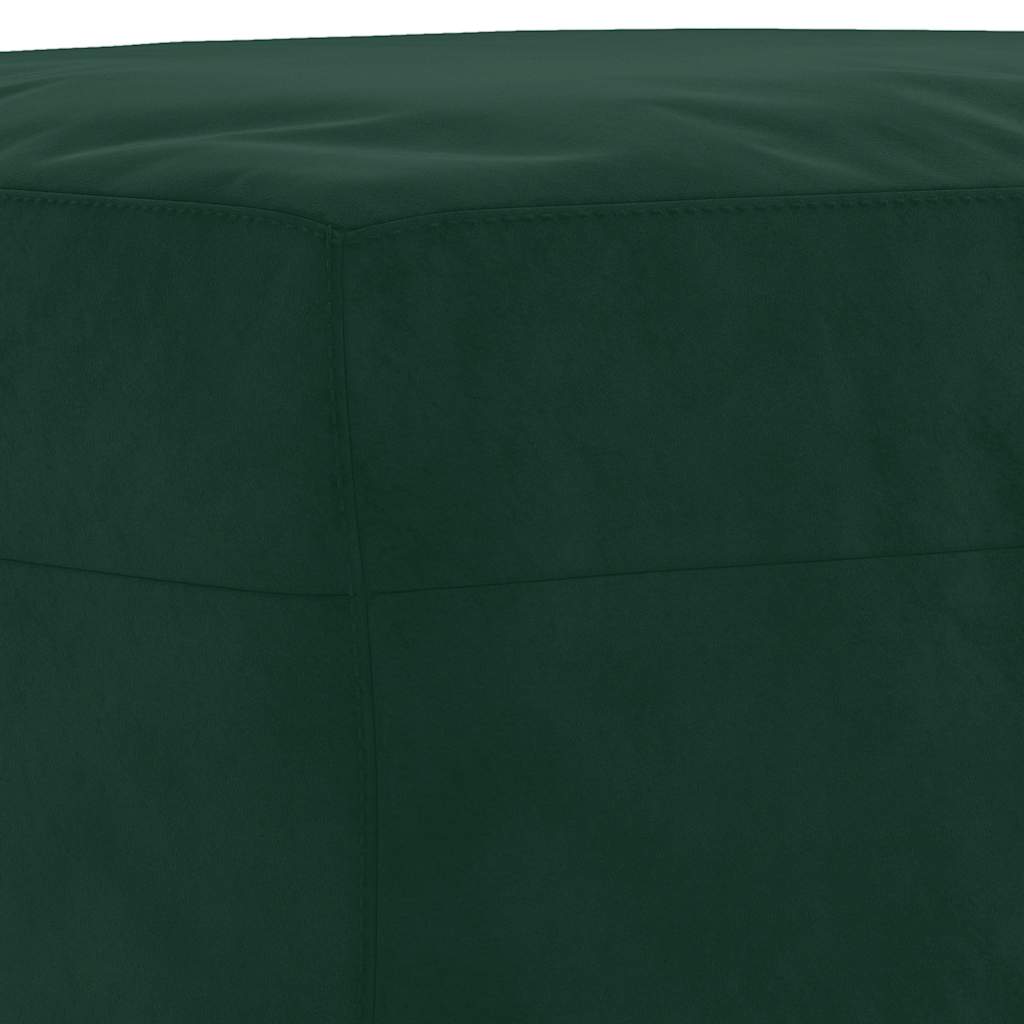 Ensemble de canapés 3 pcs avec coussins Vert foncé Velours - XIOS