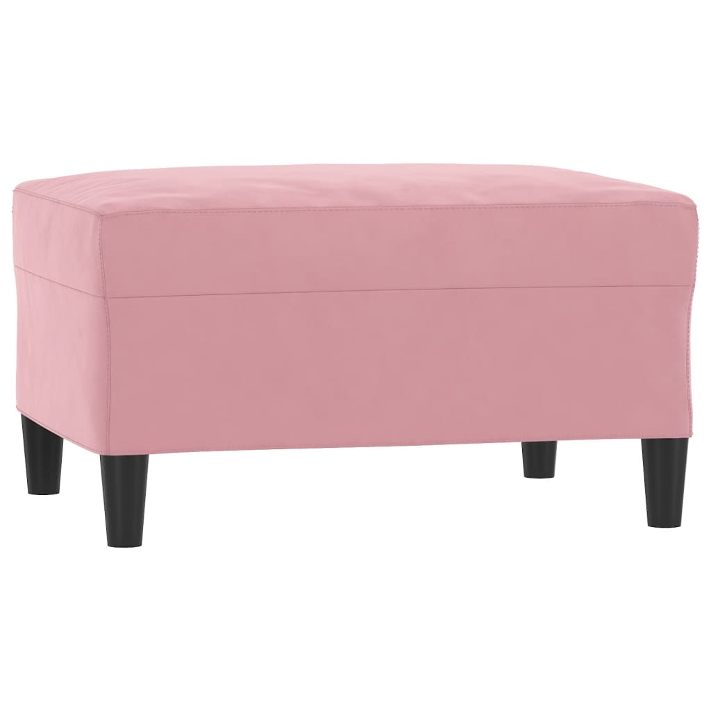 Ensemble de canapés 3 pcs avec coussins Rose Velours