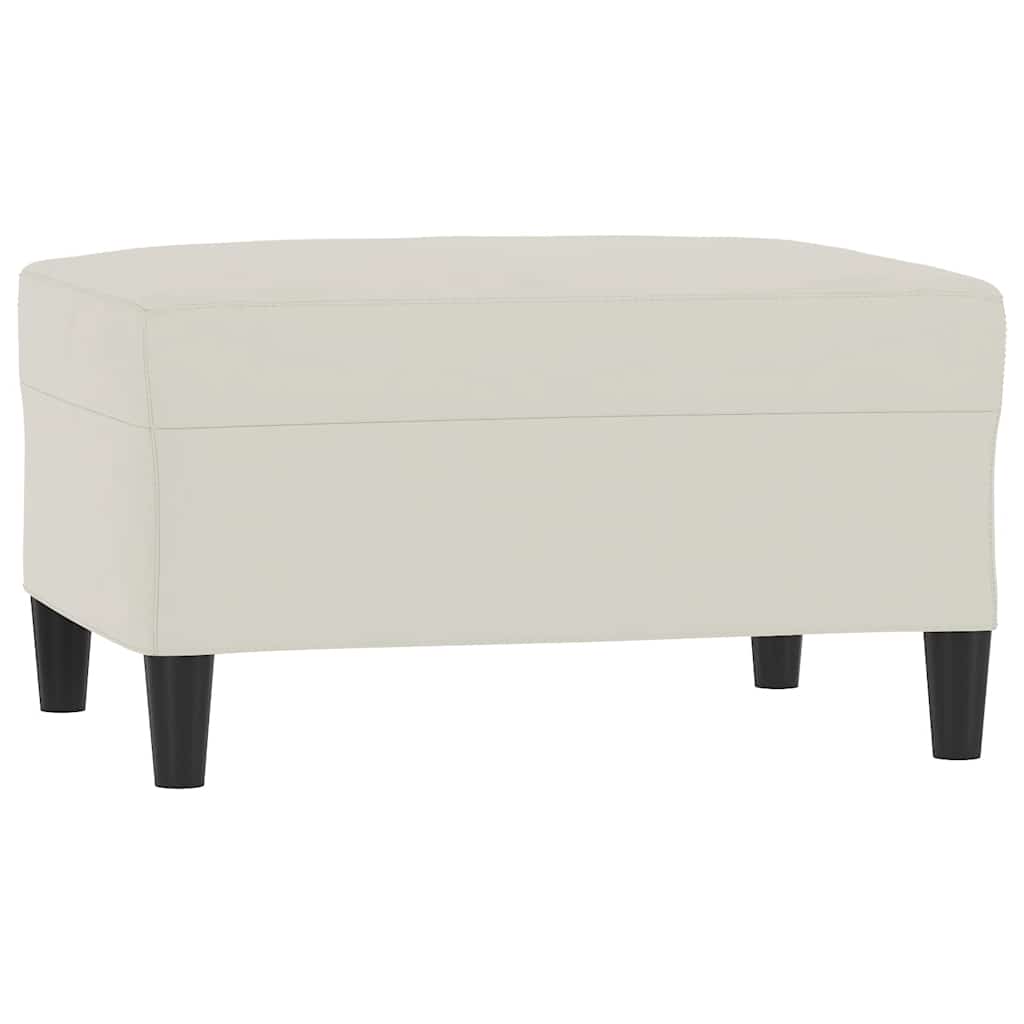 Ensemble de canapés 3 pcs avec coussins Crème Velours - XIOS