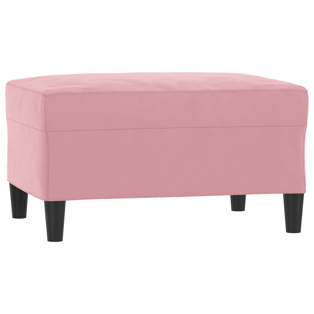 Ensemble de canapés 3 pcs avec coussins Rose Velours