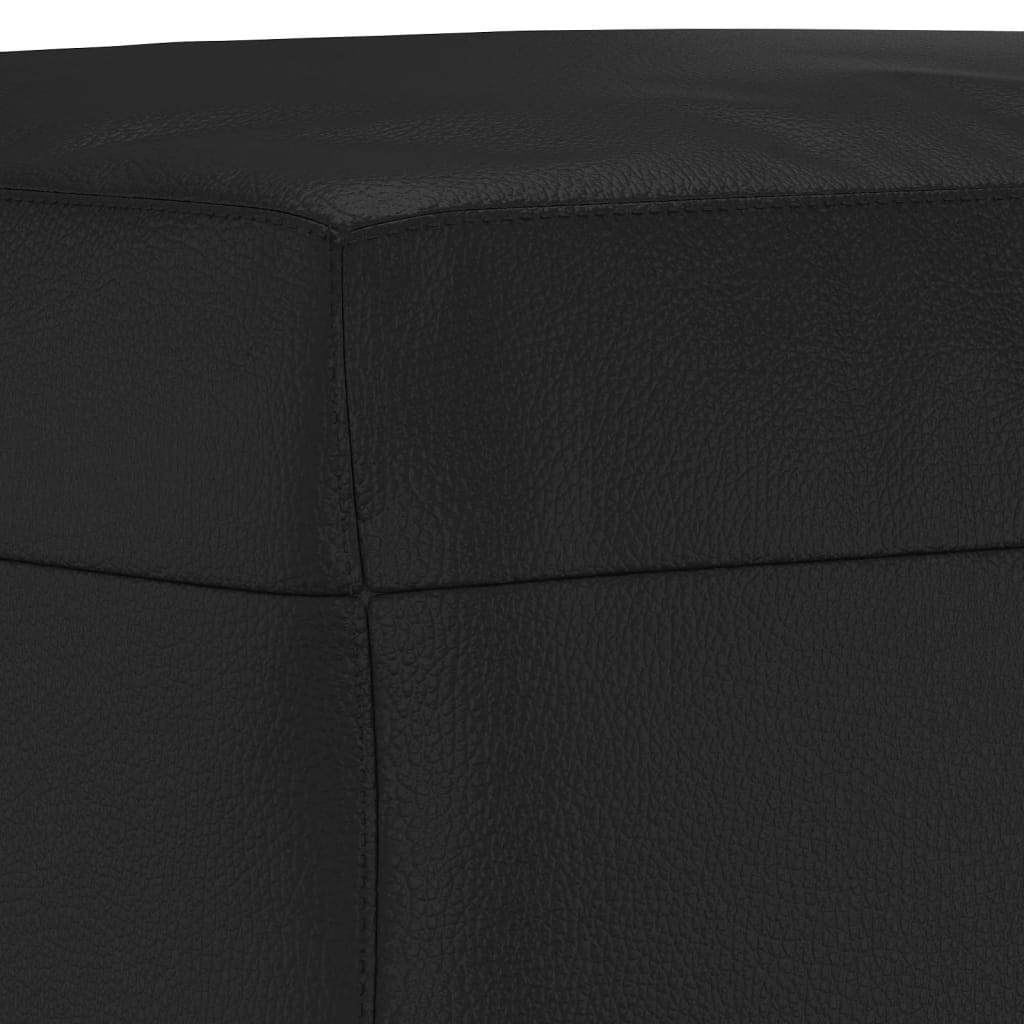 Ensemble de canapés 3 pcs avec coussins Noir Similicuir - XIOS