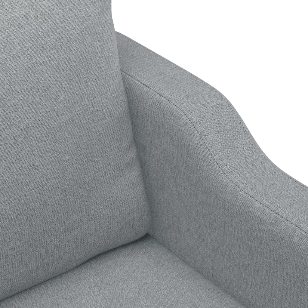 Ensemble de canapés 3 pcs avec coussins Gris clair Tissu - XIOS