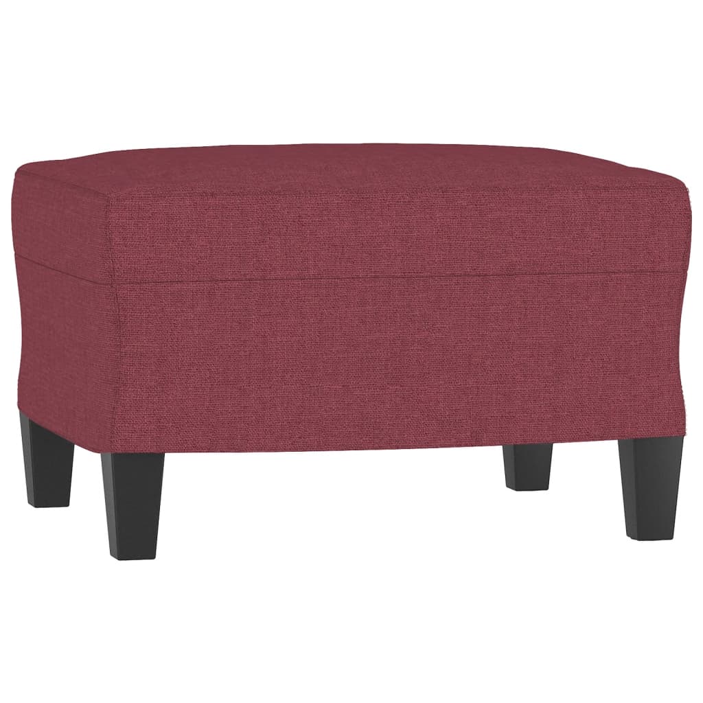 Ensemble de canapés 3 pcs avec coussins Rouge bordeaux Tissu - XIOS