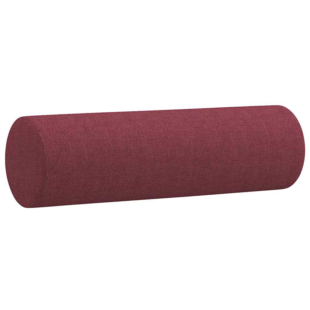 Ensemble de canapés 2 pcs avec coussins rouge bordeaux tissu - XIOS