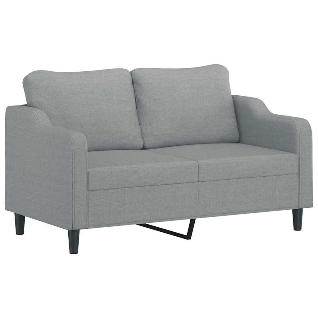 Ensemble de canapés 3 pcs coussins gris clair tissu - XIOS