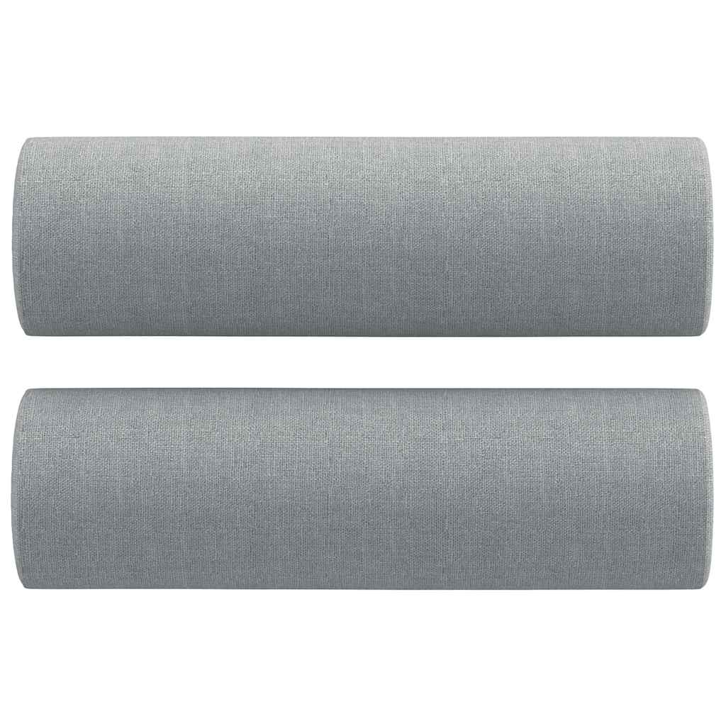 Ensemble de canapés 3 pcs coussins gris clair tissu - XIOS