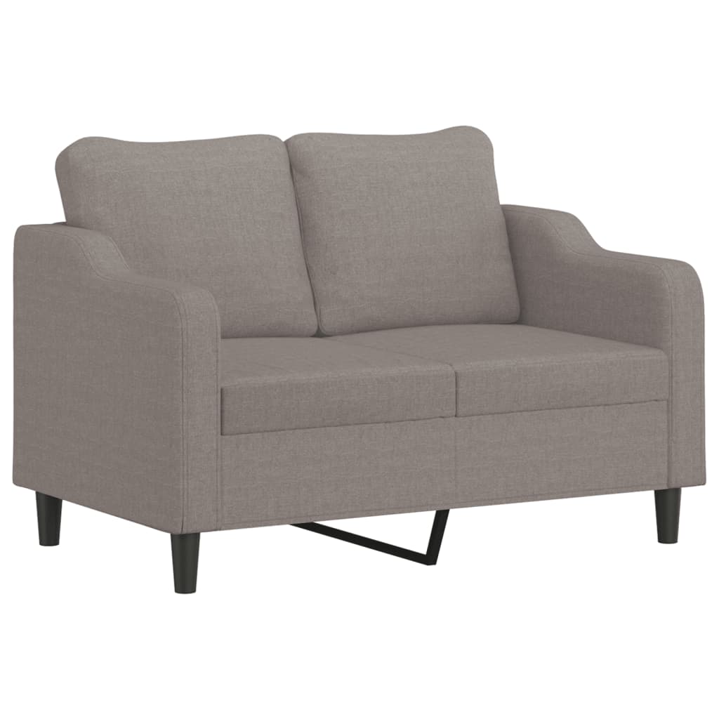 Ensemble de canapés 3 pcs avec coussins taupe tissu