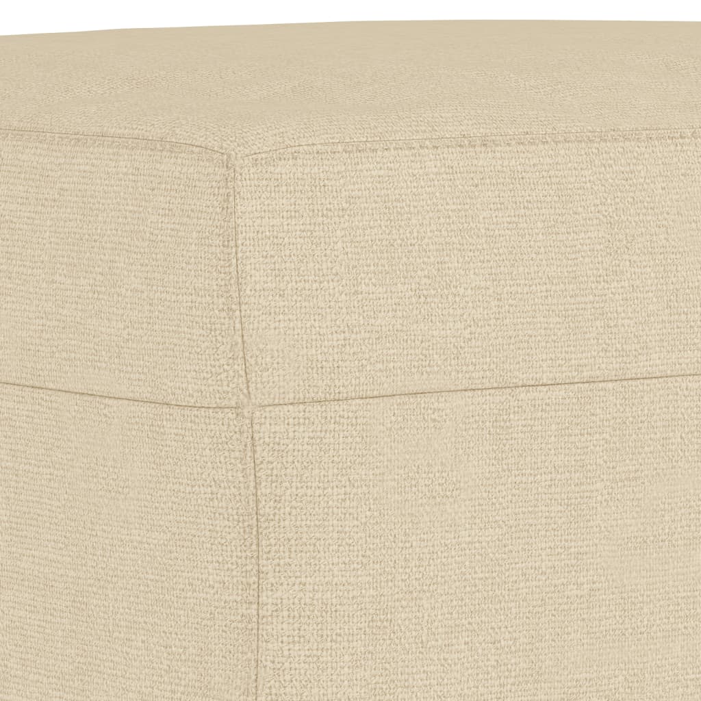 Ensemble de canapés 3 pcs avec coussins Crème Tissu - XIOS