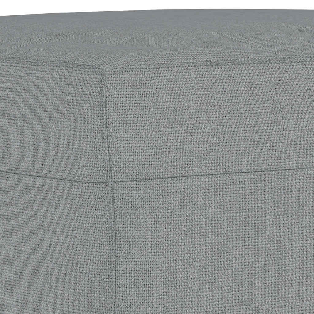 Ensemble de canapés 3 pcs coussins gris clair tissu