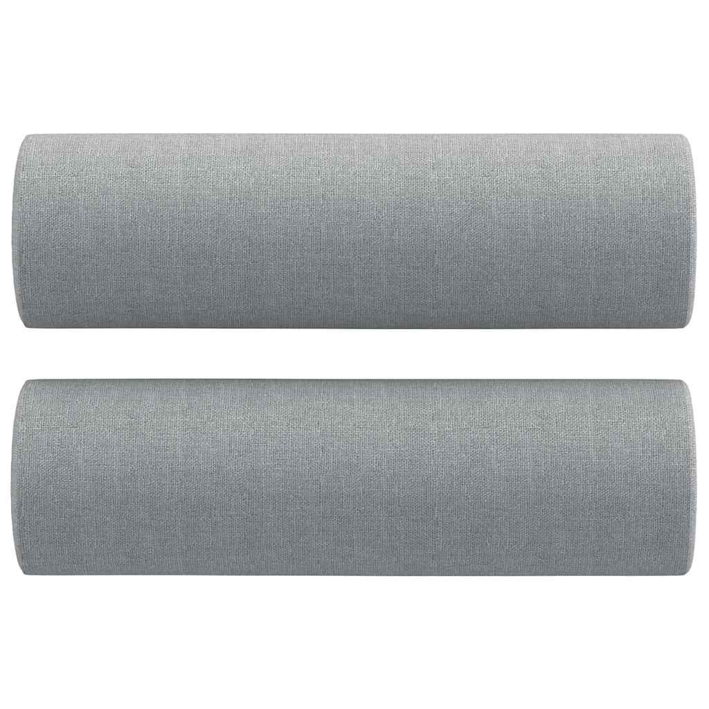 Ensemble de canapés 3 pcs coussins gris clair tissu - XIOS