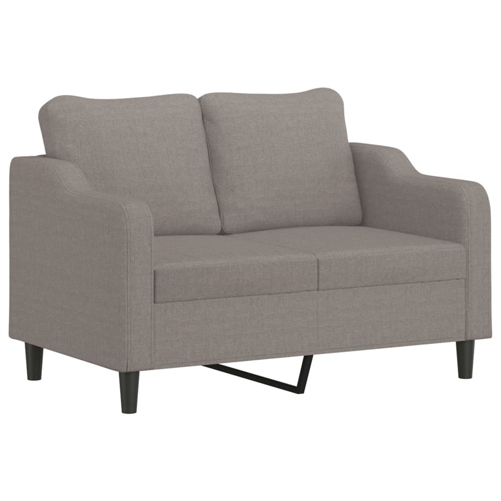 Ensemble de canapés 3 pcs avec coussins taupe tissu