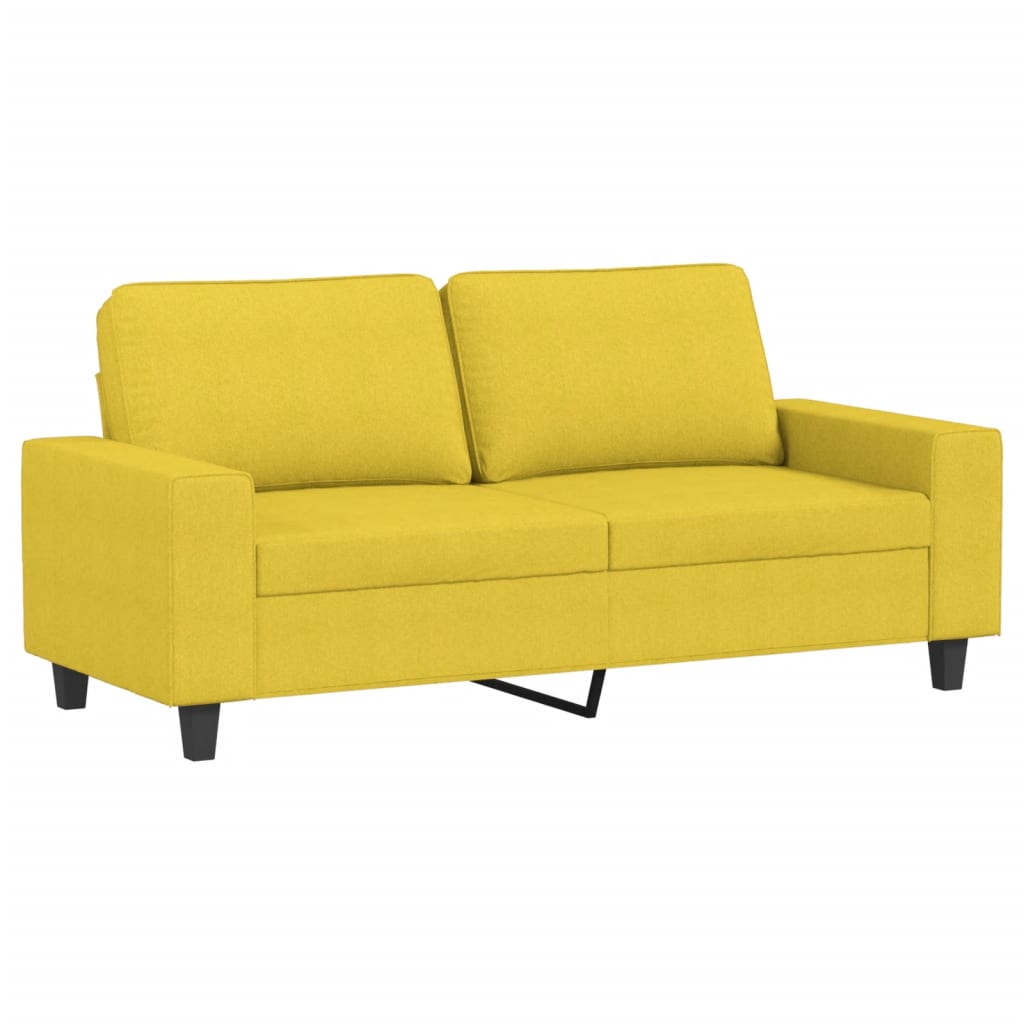 Ensemble de canapés 2 pcs jaune clair tissu - XIOS