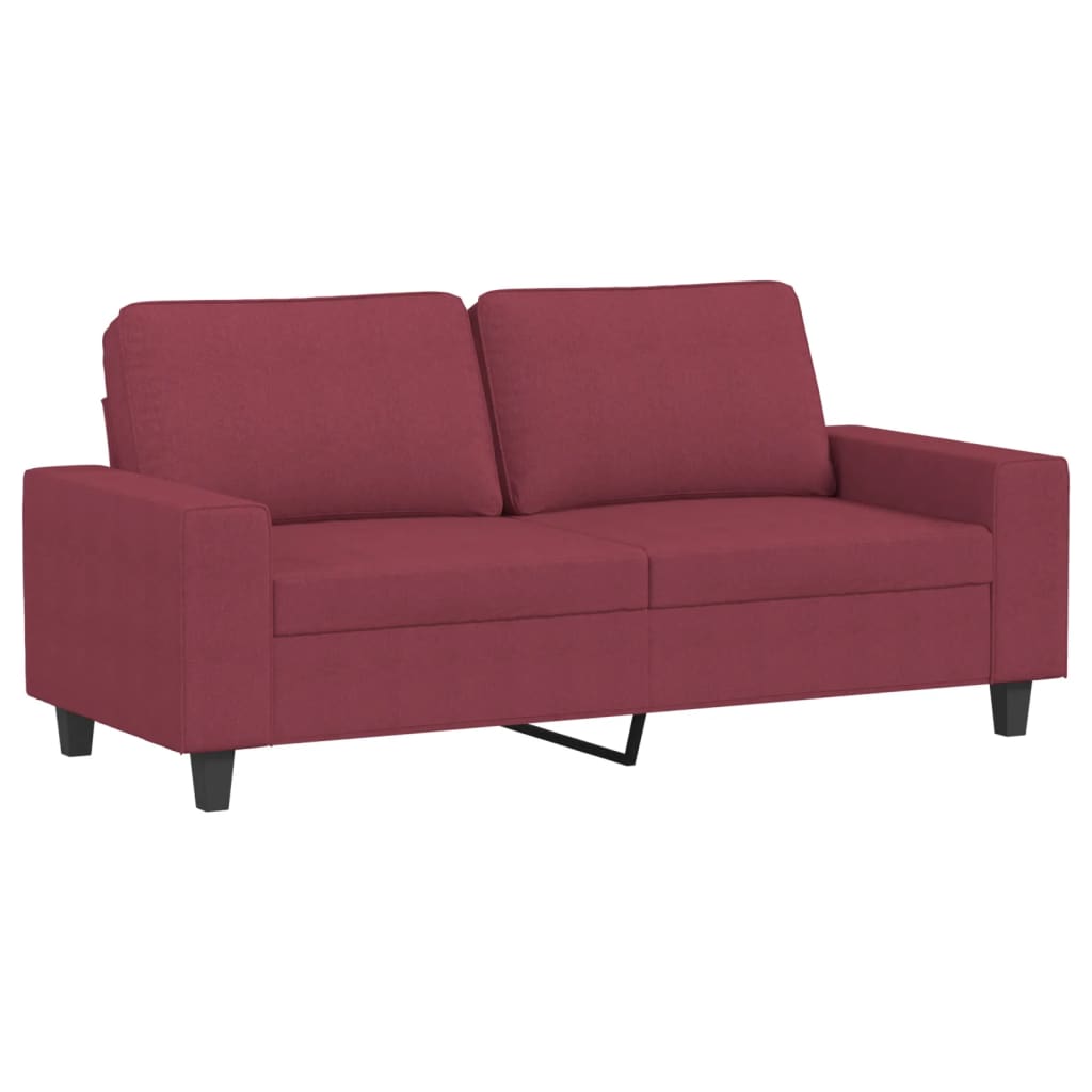Ensemble de canapés 3 pcs rouge bordeaux tissu - XIOS