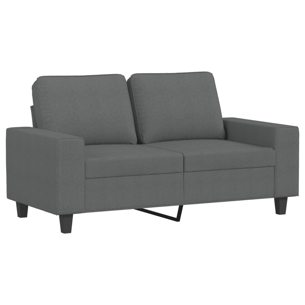 Ensemble de canapés 2 pcs gris foncé tissu - XIOS