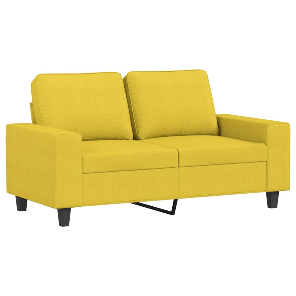 Ensemble de canapés 2 pcs jaune clair tissu - XIOS
