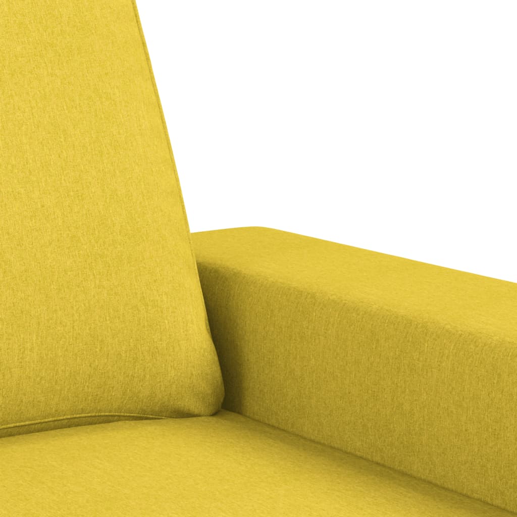 Ensemble de canapés 2 pcs jaune clair tissu - XIOS