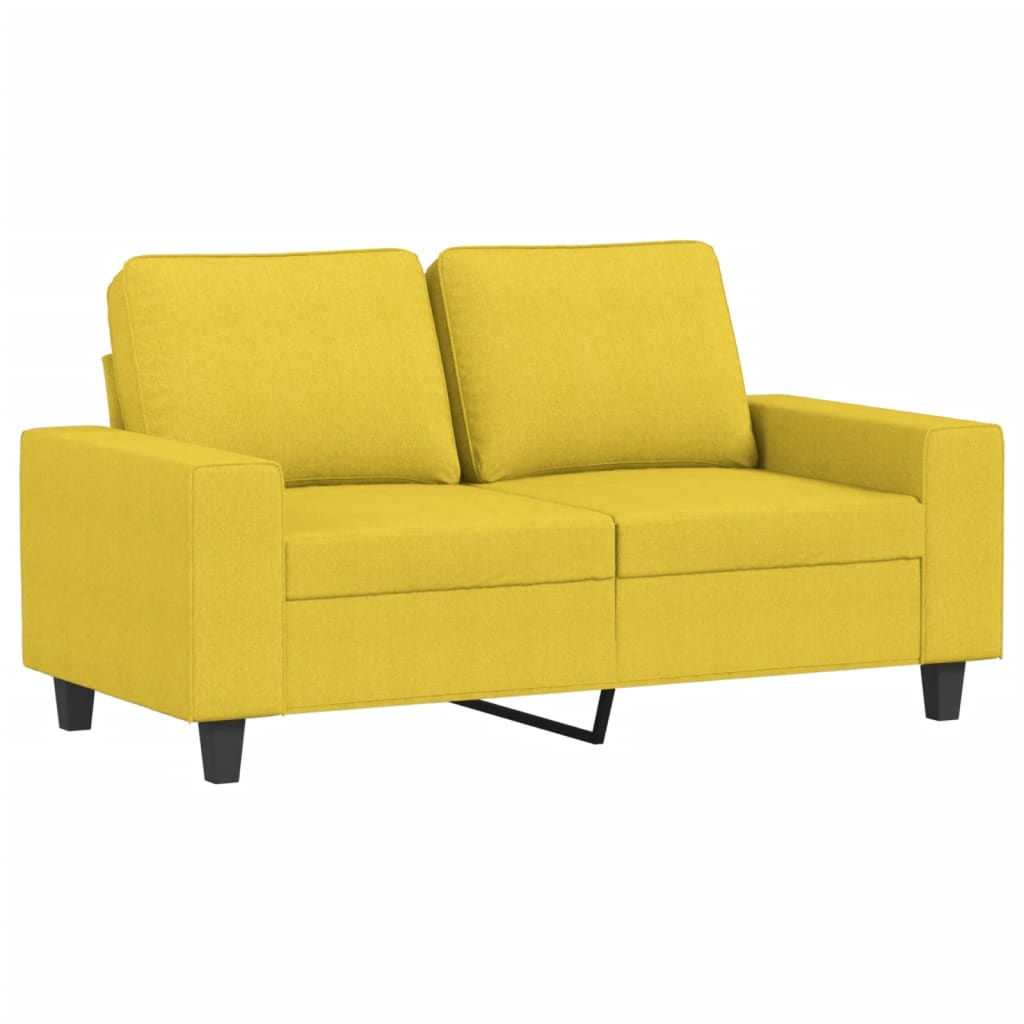 Ensemble de canapés 3 pcs jaune clair tissu - XIOS