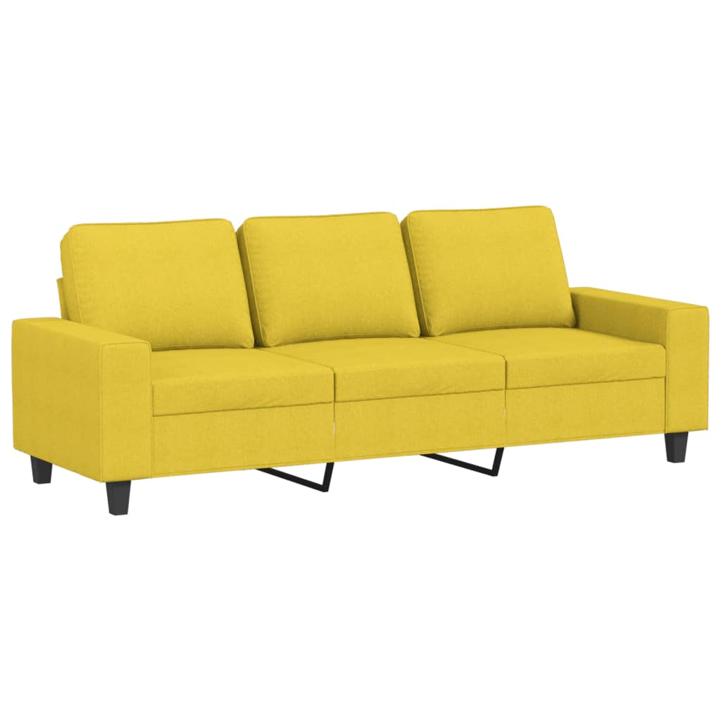 Ensemble de canapés 3 pcs jaune clair tissu - XIOS